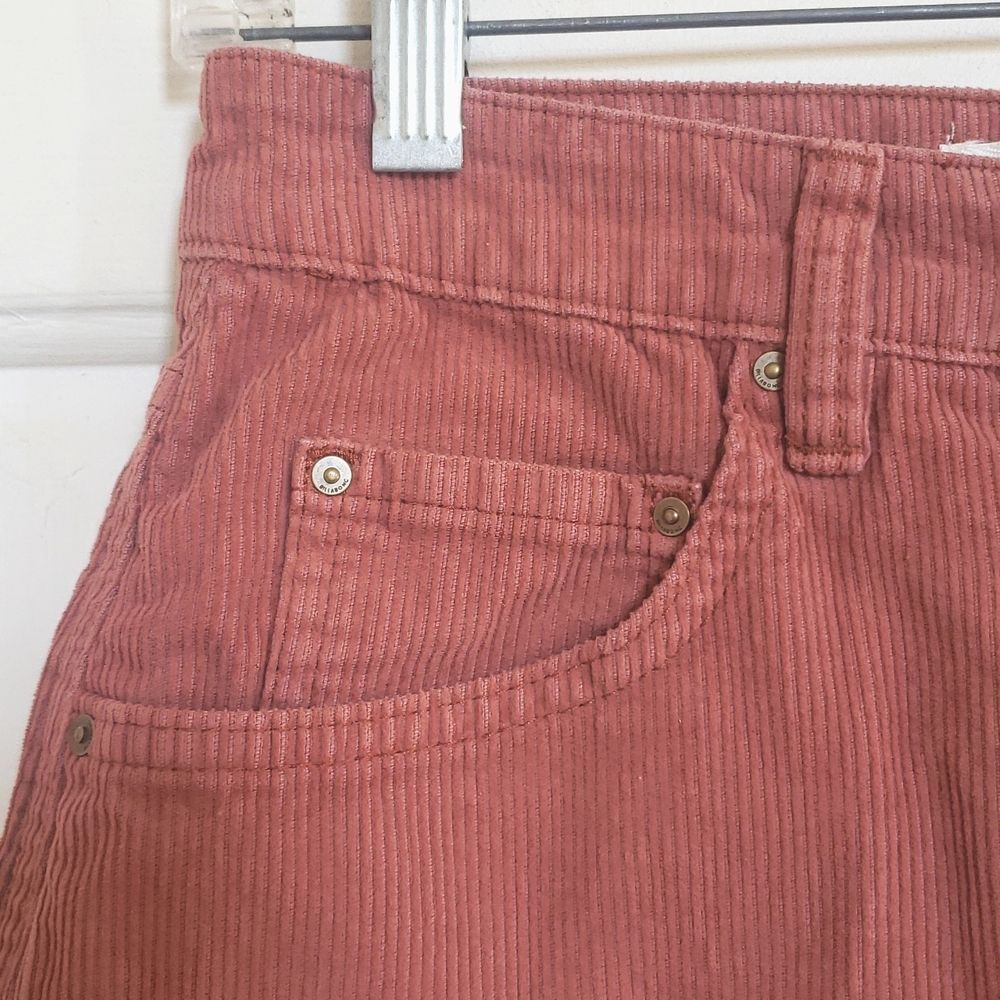 BILLABONG Good Life Rust Orange Corduroy Button Front Mini Skirt Size 2 / 25 - Picture 6 of 14